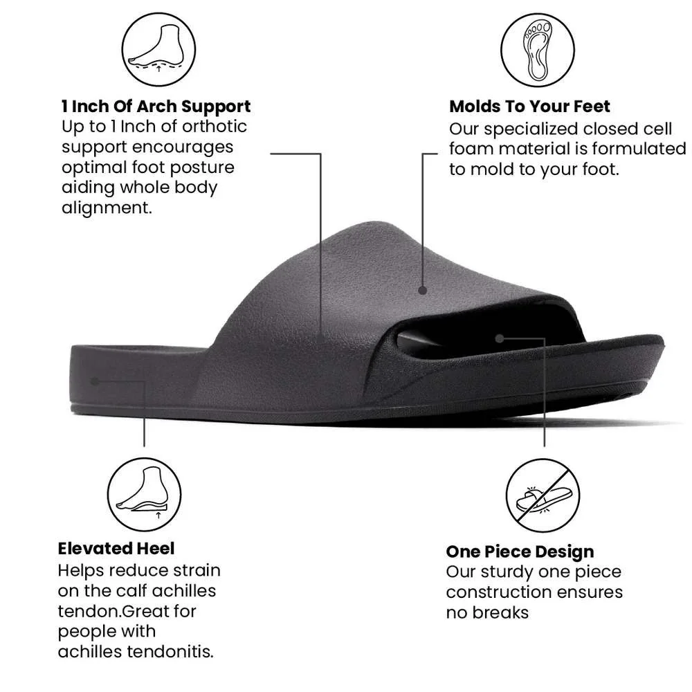 Archies Arch Support Slides Black Size 9 New With Tags
